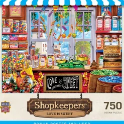 Puzzle 750 pièces : Commerçants - L'amour est doux - Master Pieces