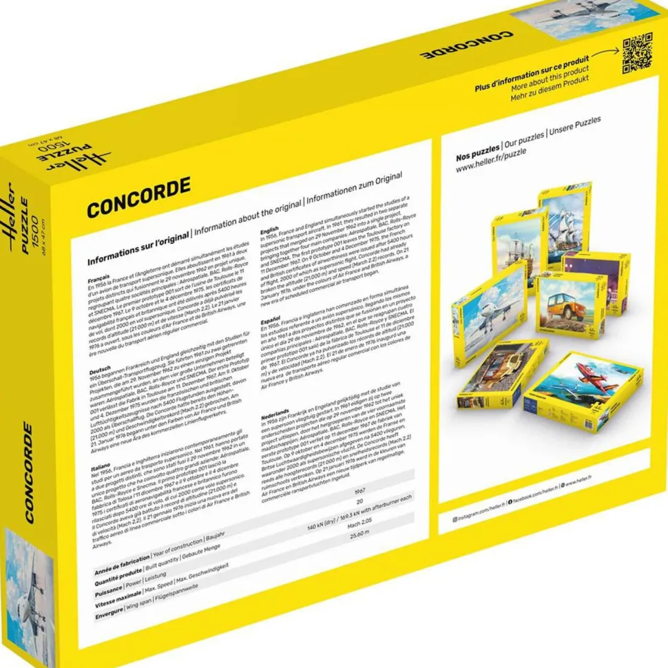 Puzzle 1500 pièces : Concorde - Heller