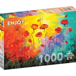 Puzzle 1000 Pièces : Coquelicots Magiques - EnjoyPuzzle