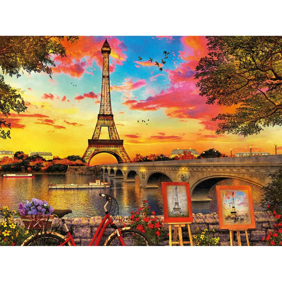 Puzzle 3000 pièces : Coucher de soleil à Paris - Educa