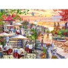 Puzzle 1000 pièces : Coucher de soleil romantique sur la ville - Castorland