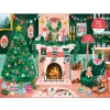 Puzzle 1000 pièces : Cozy près de la cheminée - Galison