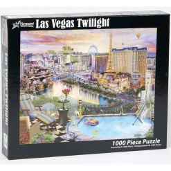 Puzzle 1000 pièces : Crépuscule à Las Vegas - Vermont Christmas Company