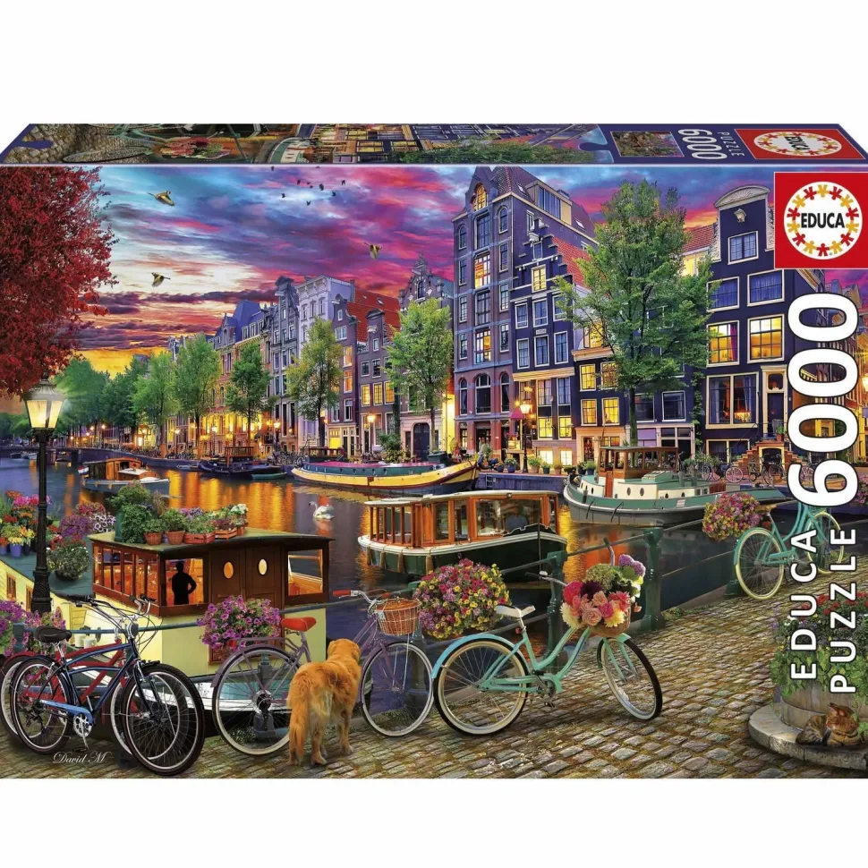 Puzzle 6000 pièces : CYCLISME À AMSTERDAM - Educa