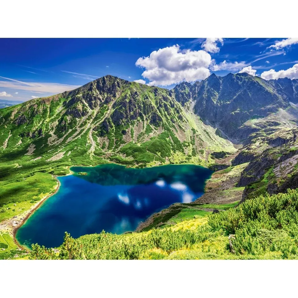 Puzzle 500 pièces : Czarny Staw Gąsienicowy, Tatras, Pologne - Castorland