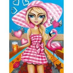 Puzzle 1000 Pièces : Dame en Rose - Magnolia