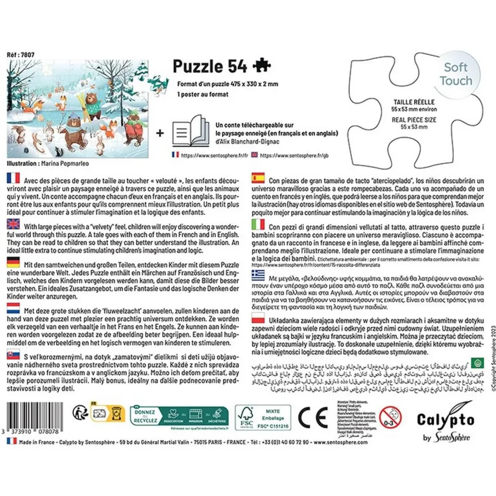Puzzle 54 pièces - Dans la Neige - Sentosphère