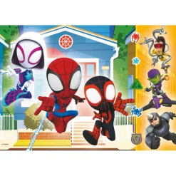 Puzzle 60 pièces : Dans le monde de Spiday : Spiday et ses incroyables amis - Trefl