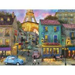 Puzzle 1000 pièces : Dans les rues de Paris - Schmidt