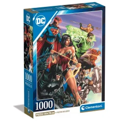 Puzzle 1000 pièces : DC Comics - Justice League - Clementoni