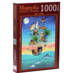 Puzzle 1000 pièces : De la Mer au Ciel - Nihal Çifter - Edition Spéciale - Magnolia