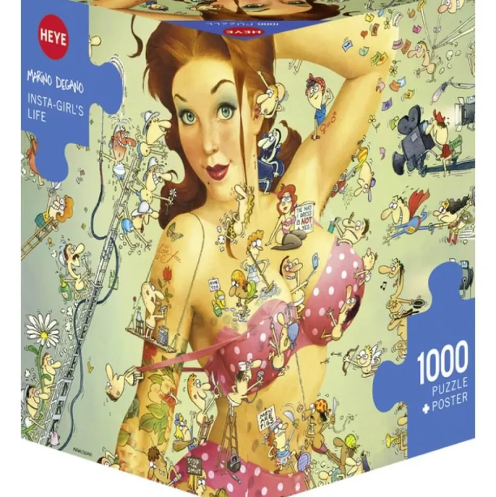 Puzzle 1000 pièces : Degano : Insta Girls Life - Heye