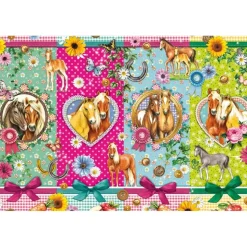 Puzzle 200 pièces : Des chevaux heureux - Schmidt