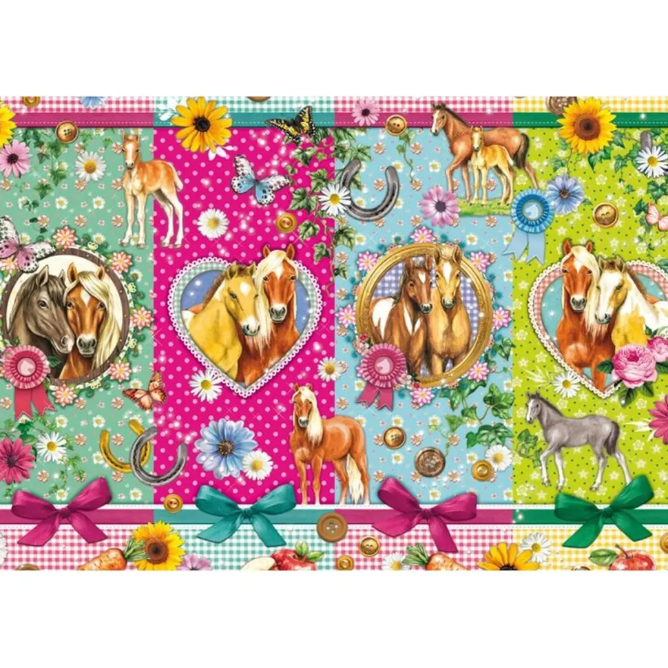 Puzzle 200 pièces : Des chevaux heureux - Schmidt