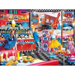 Puzzle 550 pièces : Diners et plongées - Good Times Diner - Master Pieces