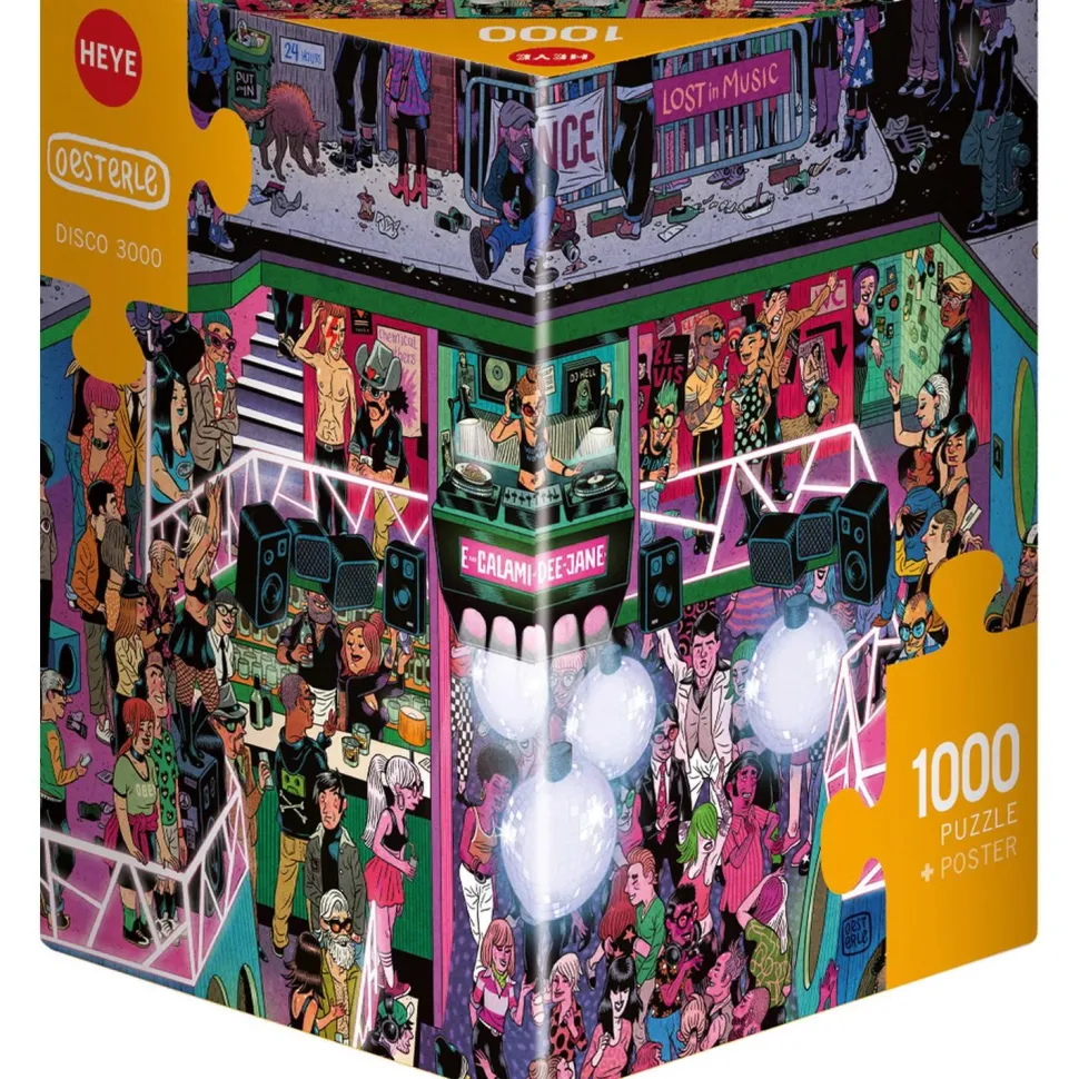 Puzzle 1000 pièces : disco triangulaire 3000 - Heye