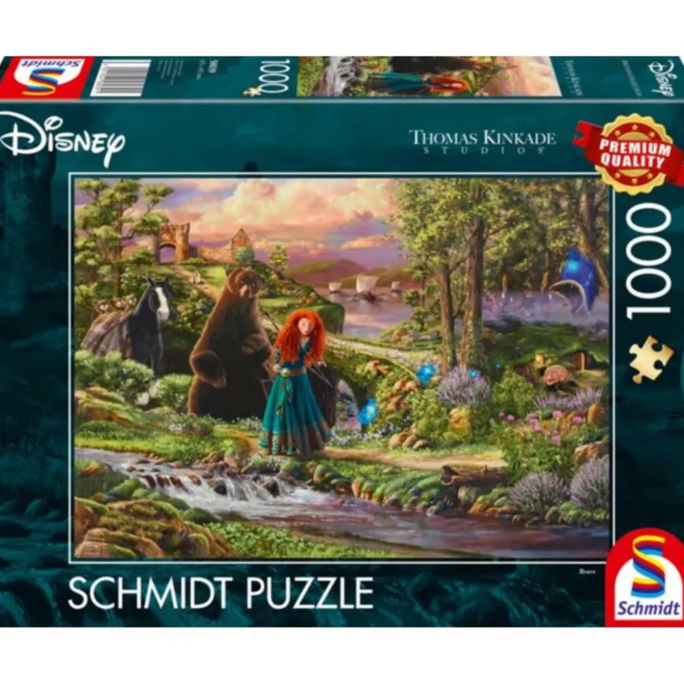 Puzzle 1000 pièces : Disney - Brave Merida - Thomas Kinkade - Schmidt