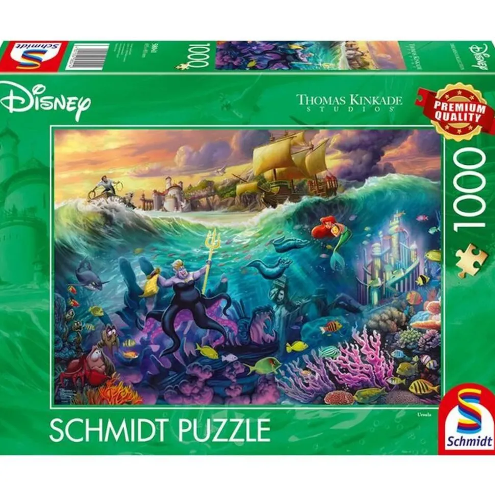 Puzzle 1000 pièces : Disney, La Petite Sirène, Ursula - Schmidt