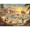 Puzzle 1000 pièces : Disney, La Petite Sirène : Célébration de l'Amour, Thomas Kinkade - Schmidt