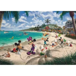 Puzzle 200 pièces : Disney, Mickey & Minnie en Floride - Schmidt