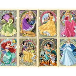 Puzzle 1000 pièces - Disney Princesses Art Nouveau - Ravensburger