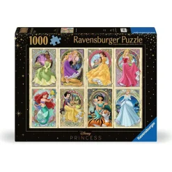 Puzzle 1000 pièces - Disney Princesses Art Nouveau - Ravensburger
