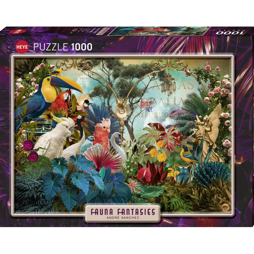 Puzzle 1000 pièces : Diversité des oiseaux - Heye