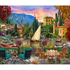 Puzzle 1000 pièces : Dîner en plein air en Italie - Vermont Christmas Company