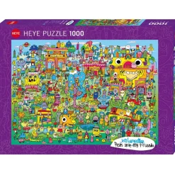 Puzzle 1000 pièces : Doodle Village - Heye