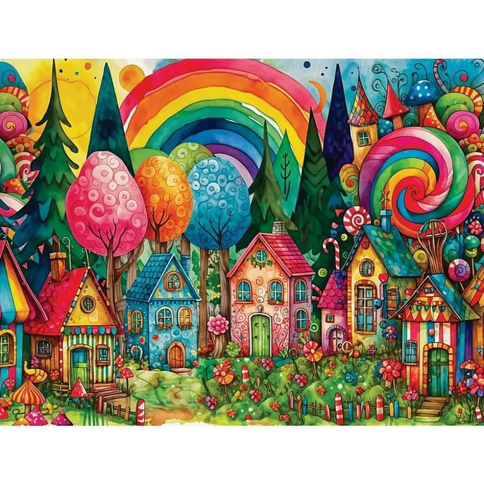 Puzzle 1000 pièces : DOUCES MAISONS DANS LA FORÊT - JaCaRou