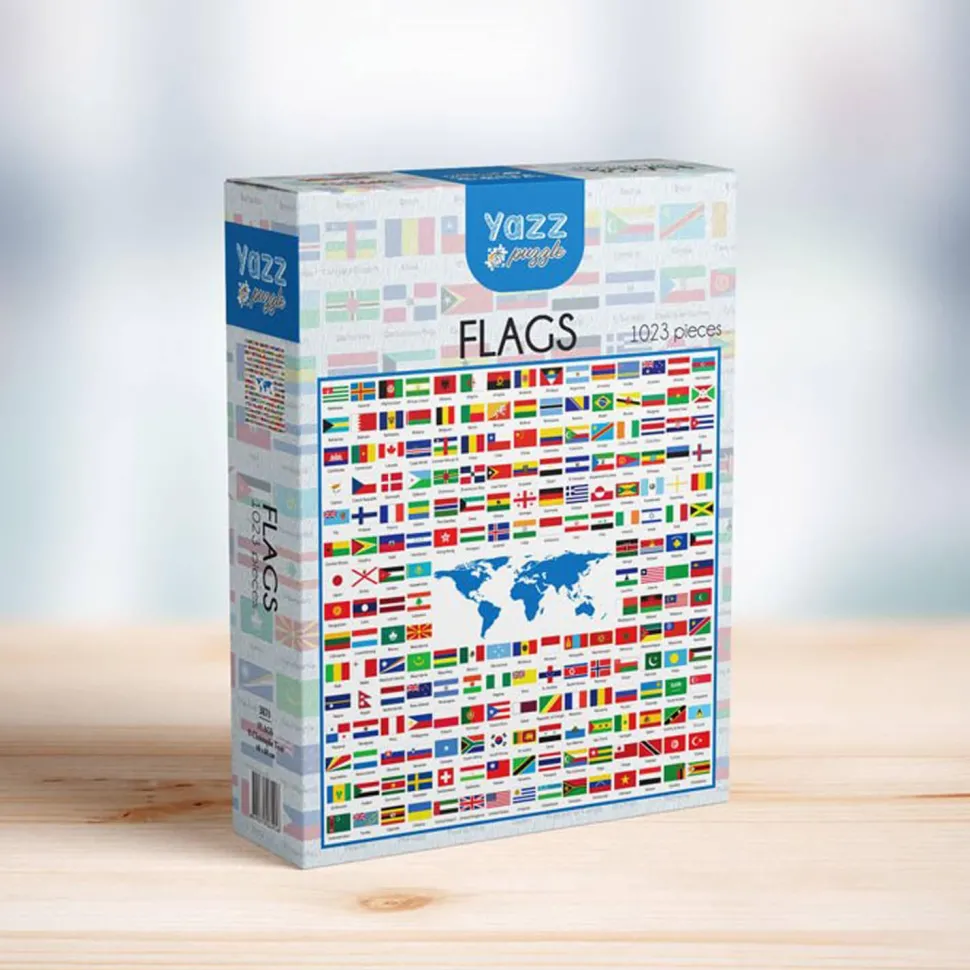 Puzzle 1023 pièces : Drapeaux - Yazz puzzle