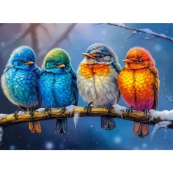 Puzzle 1500 pièces : Ensemble plus chaud - Castorland