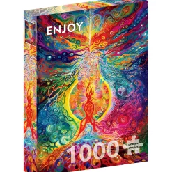 Puzzle 1000 Pièces : Epicentre arc-en-ciel - EnjoyPuzzle