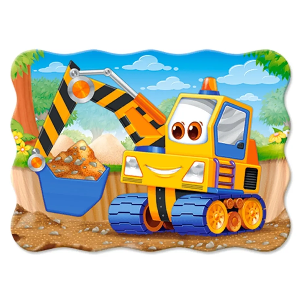 Puzzle 30 pièces : Excavatrice jaune - Castorland