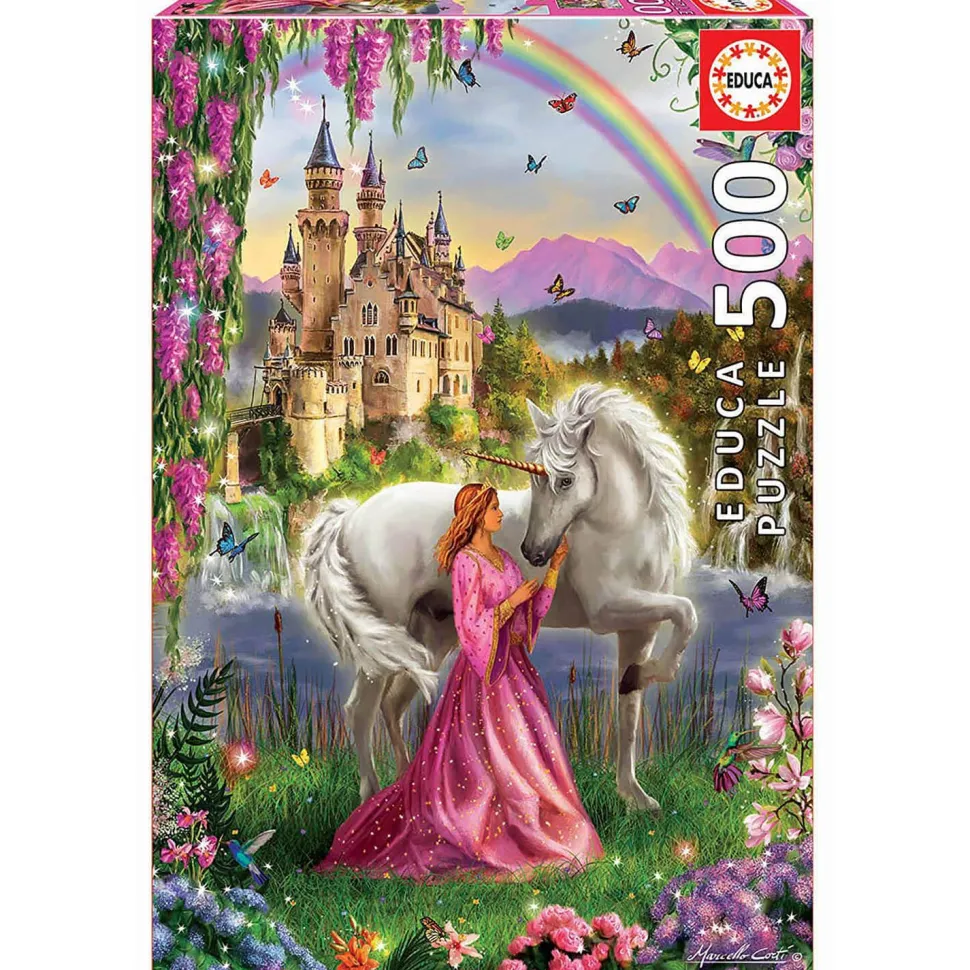 Puzzle 500 pièces : Fée et Licorne - Educa