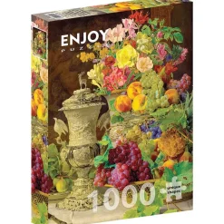 Puzzle 1000 pièces : Ferdinand Georg Waldmuller : Nature morte aux fruits - EnjoyPuzzle