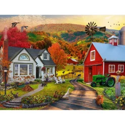 Puzzle 1000 pièces : Ferme de campagne - Vermont Christmas Company