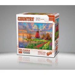 Puzzle 1000 pièces : Ferme de Tulipes - Ks Games