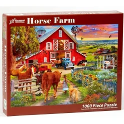 Puzzle 1000 pièces : Ferme équestre - Vermont Christmas Company