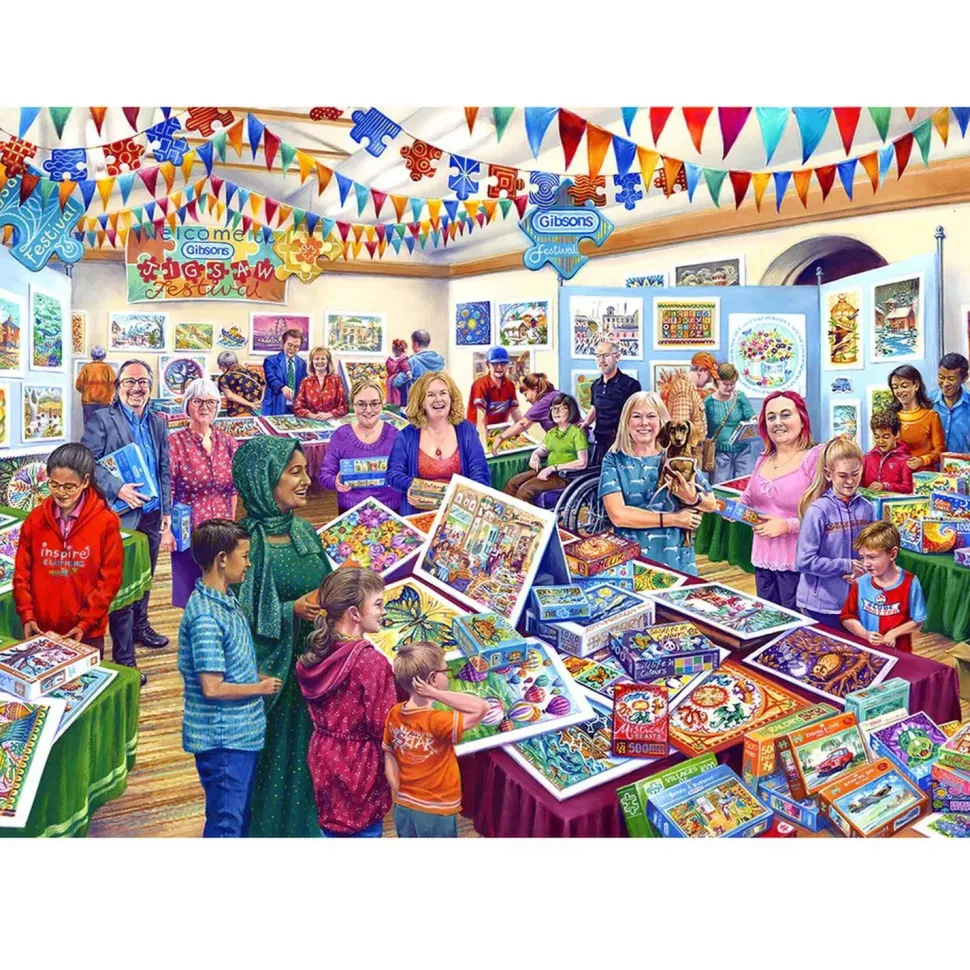 Puzzle 1000 pièces : Festival du puzzle - Gibsons