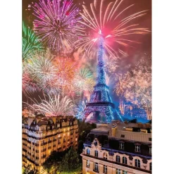 Puzzle 1500 pièces : Feu d'artifice du 14 juillet à Paris, Loïc Lagarde - Nathan
