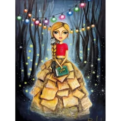 Puzzle 1000 Pièces : Fille Rat de Bibliothèque - Magnolia