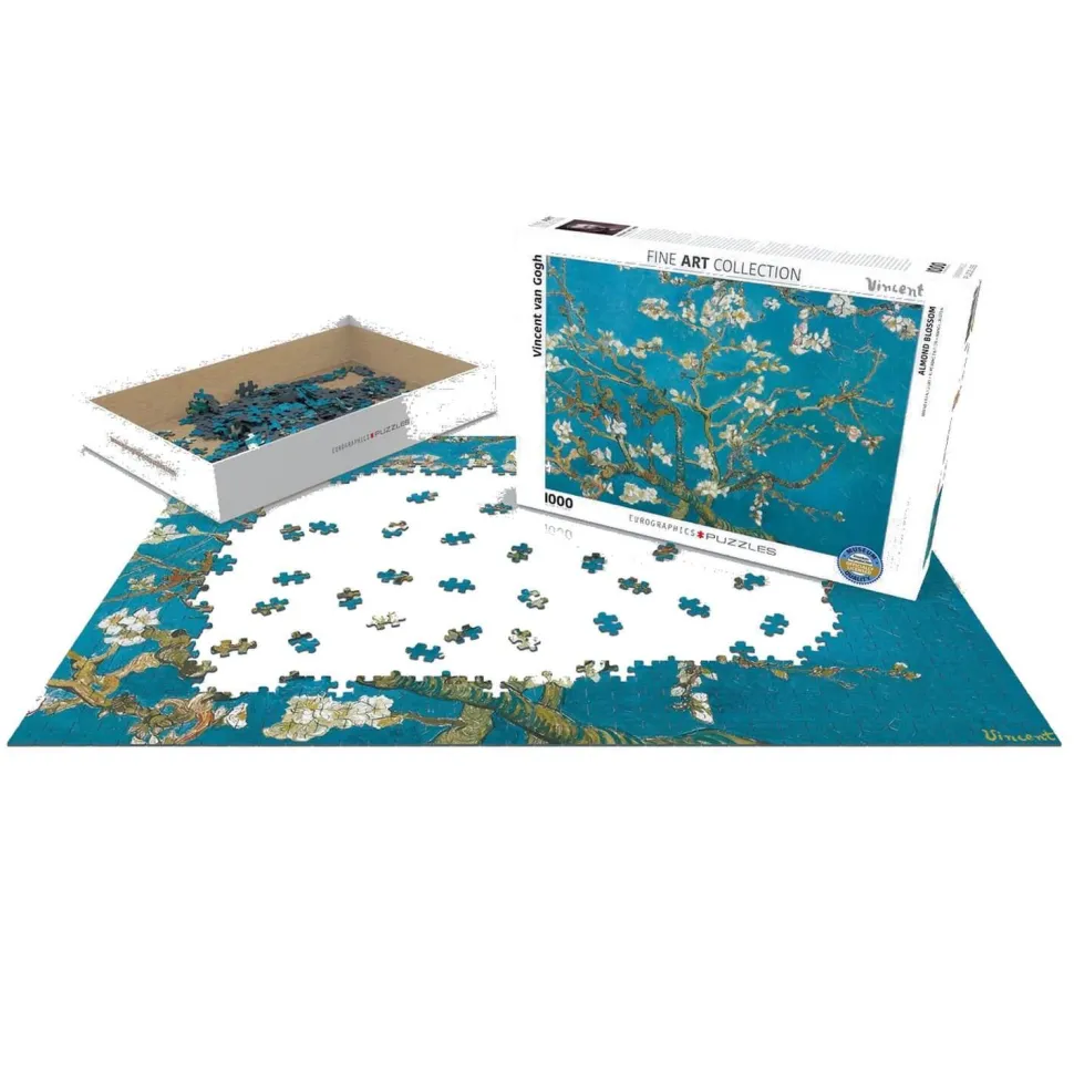 Puzzle 1000 pièces - Fine Art Collection : "Amandier en fleurs" Vincent Van Gogh - Eurographics