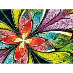 Puzzle 1000 pièces : Fleur colorée - Yazz puzzle