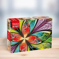 Puzzle 1000 pièces : Fleur colorée - Yazz puzzle