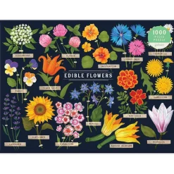 Puzzle 1000 pièces : Fleurs comestibles - Galison
