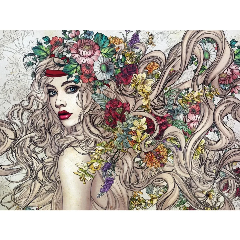 Puzzle 1500 pièces : Flower power - Anatolian