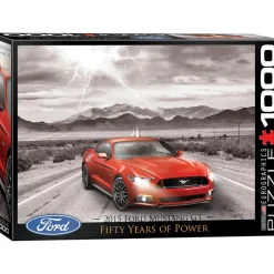 Puzzle 1000 pièces : Ford Mustang, 50 ans de puissance - Eurographics