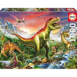 Puzzle 1000 pièces : Forêt Jurassique - Educa