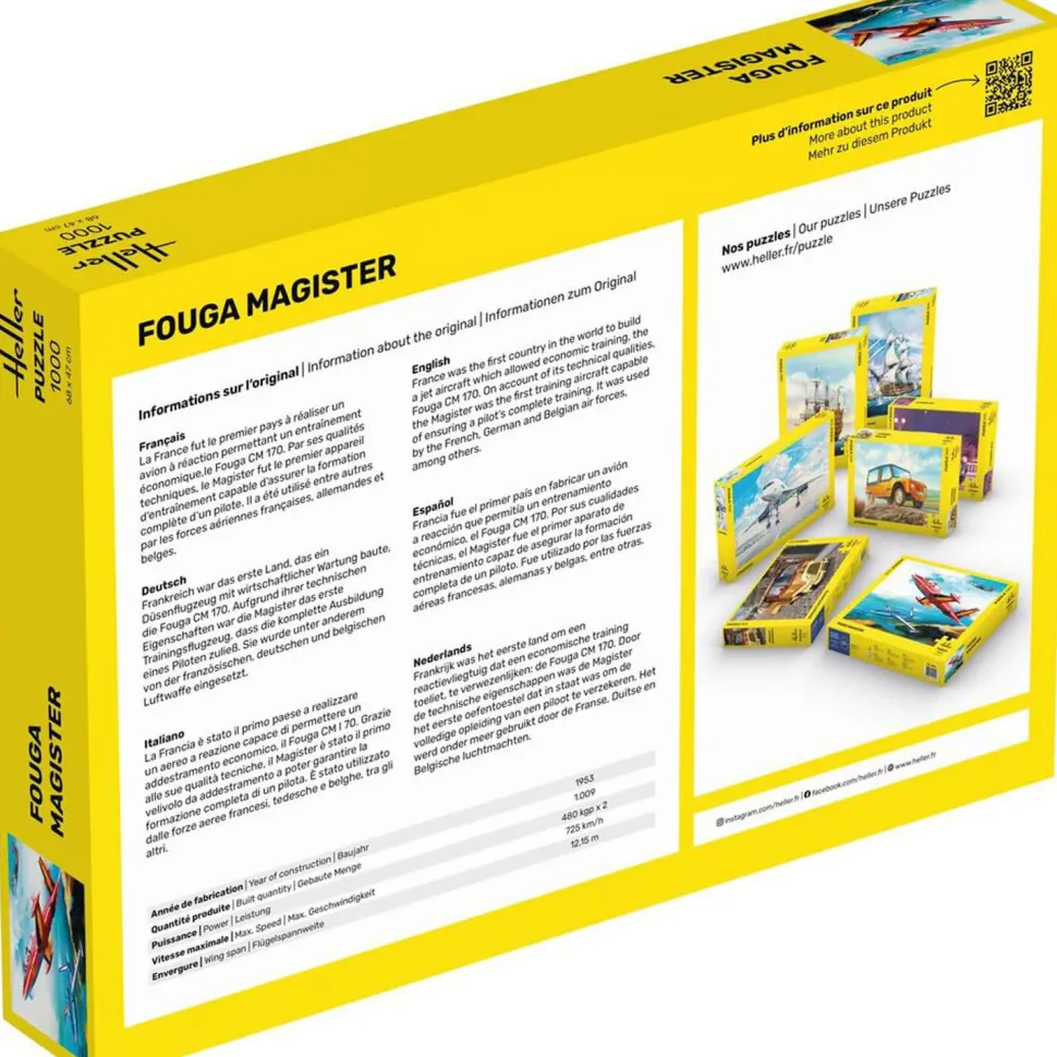 Puzzle 1000 pièces : Fouga Magister - Heller